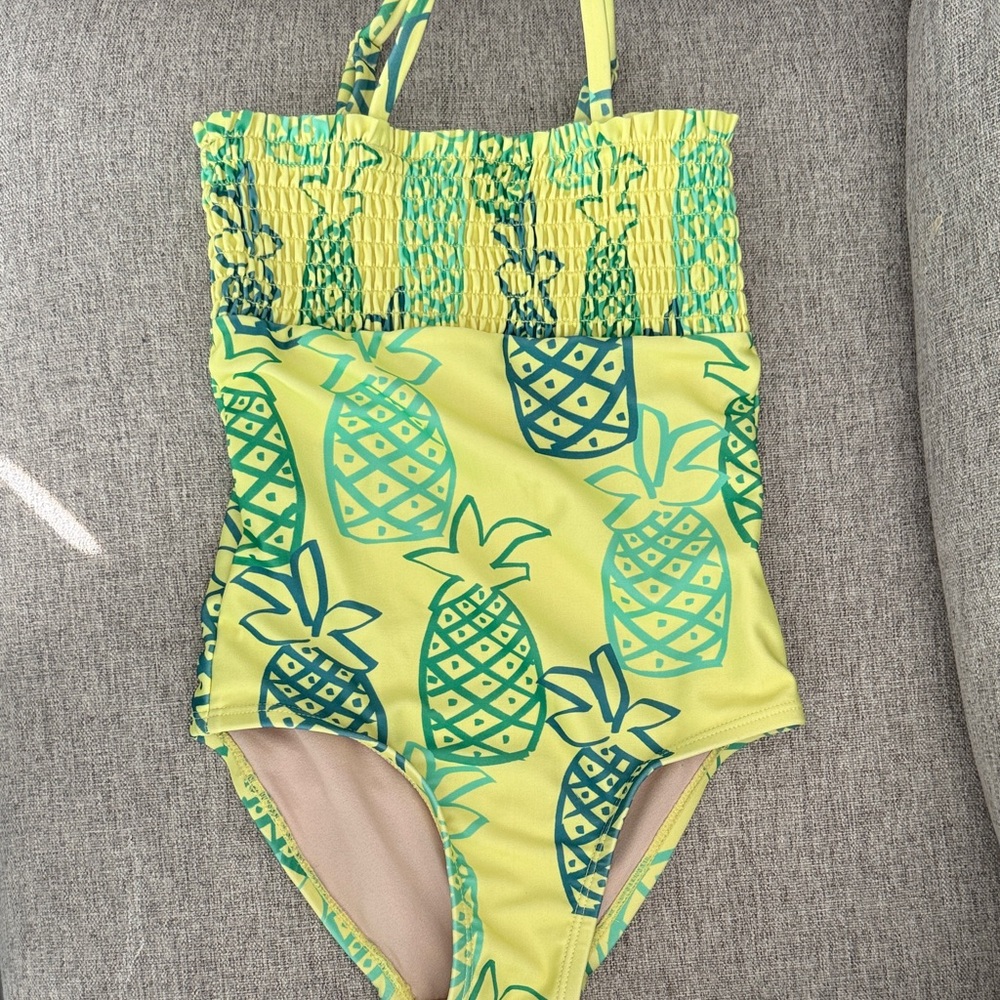 Kids tea collection Pineapple Print Swimsuit